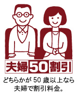 夫婦50割引